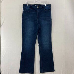 DG2 by Diane Gilman Jeans size 16 Blue High Rise Stretch Bootcut Jeans